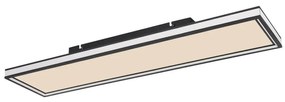 Plafoniera LED dimabil design modern Jessy negru mat 80x20cm