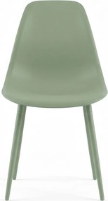 Set 2 bucati scaune din plastic OSAKA, verde deschis