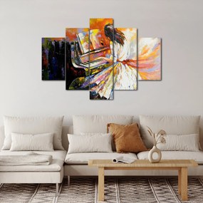 Tablou - Femeia cântând la pian (150x105 cm)