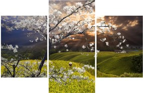 Tablou - Peisaj cu pomul înflorit (90x60 cm)