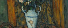 Tablou - Paul Cézanne, Vase of Flowers, reproducere (120x50 cm)