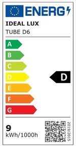 Pendul LED design modern minimalist Tube sp d6 alb