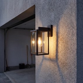 Lampă industrială de exterior de perete gri închis IP44 - Sutton Down