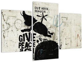 Tablou - Elefant deasupra solului (90x60 cm)