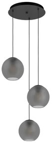 Lustră pe cablu Eglo 390213 ARANGONA 3xE27/40W/230V gri