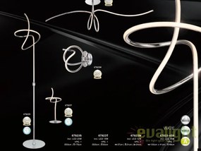 Veioza moderna cu iluminat LED Wave 67823T GL