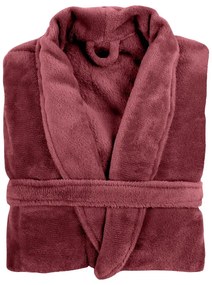 Halat de baie din pluș Tiseco Home Studio Cozy, S/M, roșu