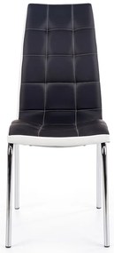 Scaun de bucaterie Lexie, negru/alb