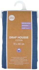 Cearceaf pentru copii din muselină pentru pătuț cu elastic 70x140 cm – Bébé Douceur
