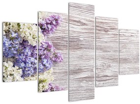 Tablou - Liliac pe lemn (150x105 cm)
