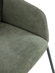 Set de scaune de sufragerie verde 2 buc. tapițat Aslin – MOME