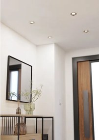 Eglo 902331 - Set cu 3 LED-uri, plafonieră dimabilă SALICETO, 6,4 W, 230 V, Ø 8,8 cm, crom