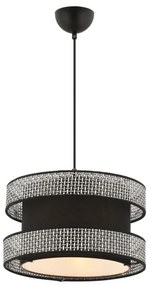 Lustră suspendată pe cablu HALO 1xE27/60W/230V negru/gri