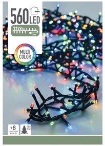 Instalație pom de Crăciun Twinkle, colorată, 560 LED-uri, 7 m