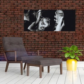 Tablou - Privind în oglindă (120x50 cm)