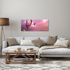 Tablou - Zână pe o insulă plutitoare (120x50 cm)