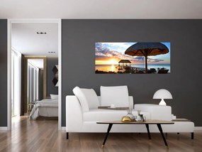 Tablou - Apus de soare în Mauritius (120x50 cm)