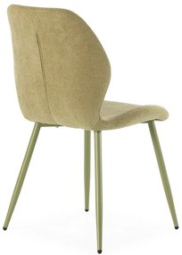 Scaune de dining verzi 4 buc. tapițate Ansu – Marckeric
