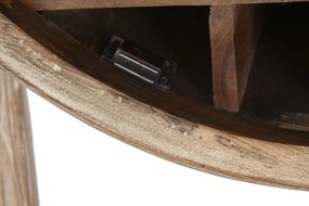 Mobilier de bar din lemn de tec reciclat si sticla , design Natural
