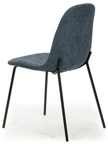 Scaune de dining albastre 4 buc. Renne – Marckeric