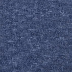 Cadru de pat, albastru, 120 x 200 cm, material textil Albastru, 35 cm, 120 x 200 cm