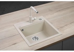 Concept DG00C50BE - Chiuvetă de bucătărie CUBIS din granit, 49x51 cm, bej
