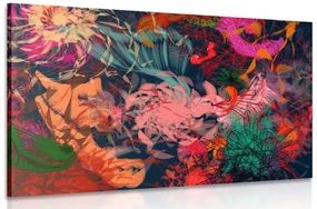 Tablou flori abstracte