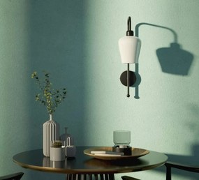 Aplica de perete design italian din alama si sticla Talis