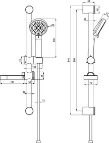 Neo Set de duș, 3-funcții Finisaj: Crom NEE_051K