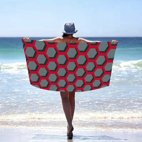 Prosop de plajă cu model geometric Lățime: 100 cm | Lungime: 180 cm