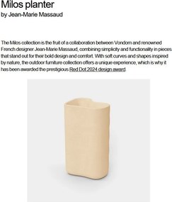 Ghiveci plante design decorativ modern exterior/interior MILOS III