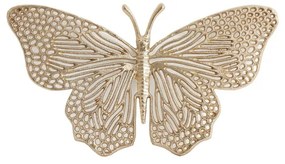 Decorațiune de perete din metal 41x23 cm Butterfly – Light &amp; Living