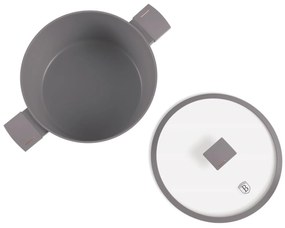 Oală cu capac 28 cm, 6.1L – Berlinger Haus Taupe Collection BH 8102, strat titan, potrivită pentru toate tipurile de plite și rețete