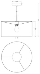 Globo 15185H - Lustra PACO 1xE27/60W/230V