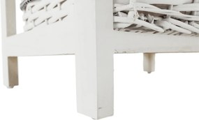 Comodă, 3 coşuri, alb antichizat, RUBY 3