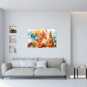 Tablou - Ilustrație în acuarelă (90x60 cm)