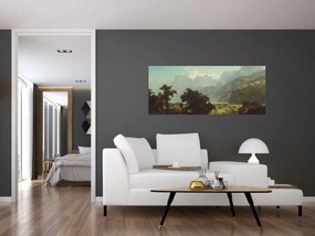 Tablou - Albert Bierstadt, Lake Lucerne, reproducere (120x50 cm)