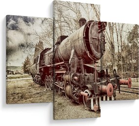 Tablou cu locomotivă istorică (90x60 cm)