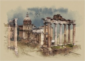 Tablou - Forumul Roman, Roma, Italia (70x50 cm)