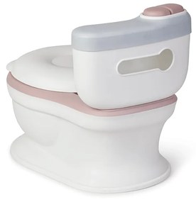 Olita de tip WC, muzicala, alb si rose