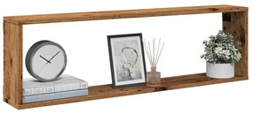 vidaXL Rafturi de perete cub, 2 buc., lemn vechi, 100x15x30 cm, lemn