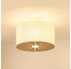 Brilagi - Lustr COUNTRY ROLLER 1xE27/15W/230V pr. 45 cm cremă montat