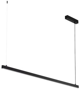 Lustra suspendata LED, 120cm, Otel, Negru, MIAMI