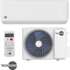 Aparat de aer conditionat cu invertor TechPoint TCP H24 MAXCOOL, 24.000 BTU, 47 m², A++, R-32, Alb
