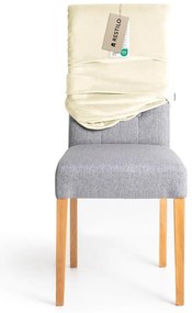 Huse crem 4 buc. elastice pentru scaun 48 cm Sento – Restilo