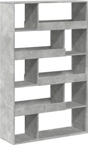 vidaXL Bibliotecă, gri beton, 100x33x156,5 cm, lemn prelucrat