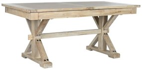Masa dining extensibila, din lemn reciclat, Elora