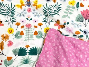 Lenjerie de pat creponata pentru patut Renforce LUNETTA roz Dimensiune lenjerie de pat: 45 x 65 cm | 90 x 140 cm