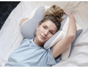 Pernă anatomică CONNECT IT CFH-6032-WH Gemini alb/gri