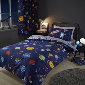 Lenjerie de pat pentru copii pentru pat de o persoană 135x200 cm Lost In Space – Catherine Lansfield